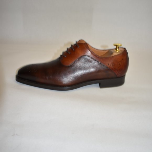 MAGNANNI Spectator Leather Oxfords Brown Cognac Size 8 main image 10